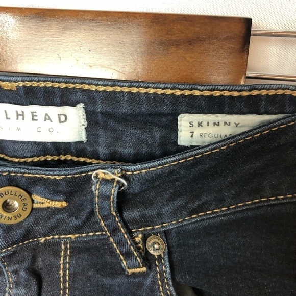 PacSun Bullhead Dark Wash High Rise Skinny Jeans 7 - Picture 7 of 9